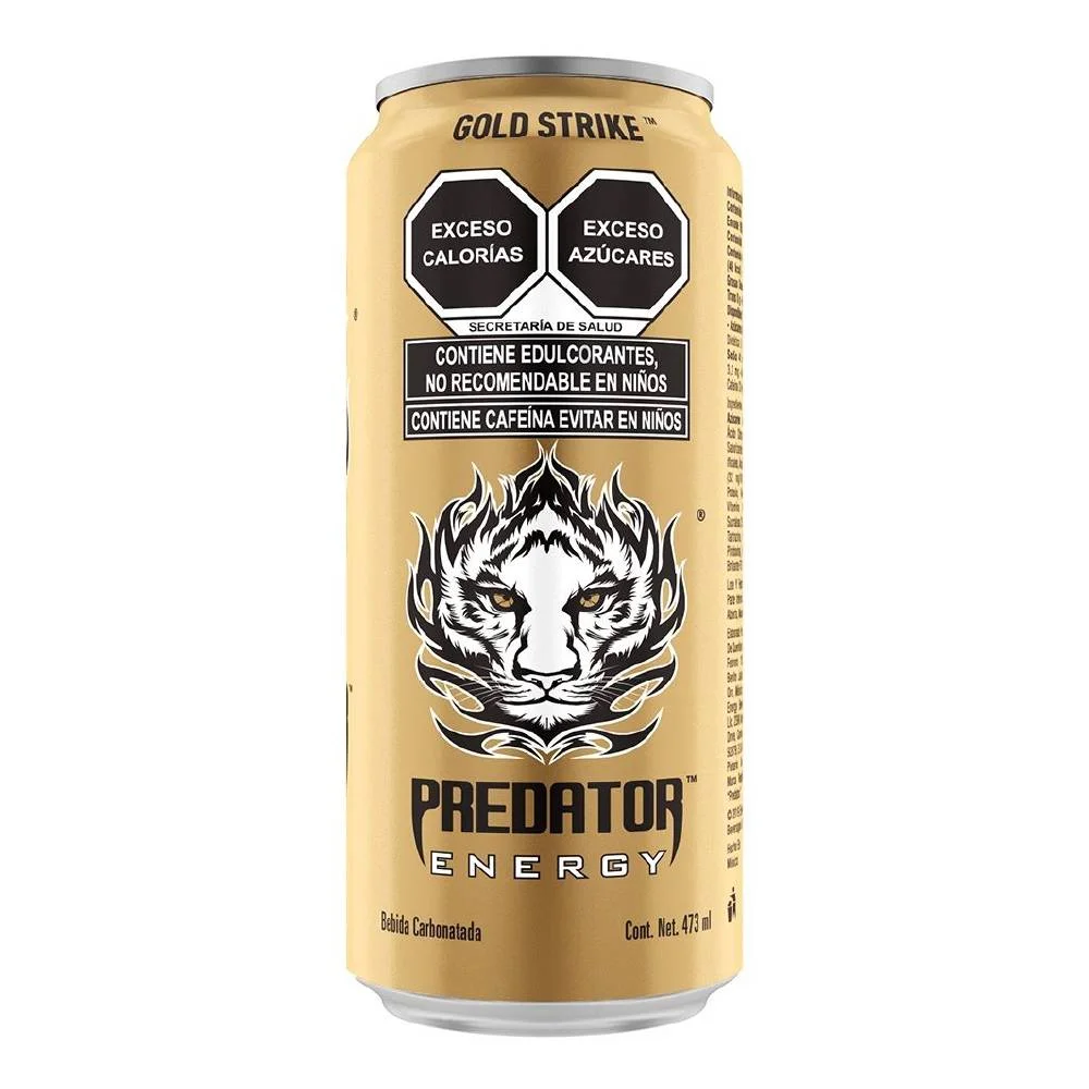 Bebida Ener Predator Gold Strike 355ml