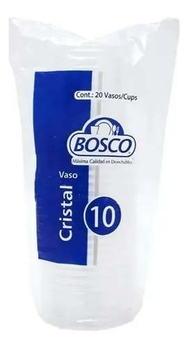 [609002] Vaso Des Plastico Bosco 10 Pz