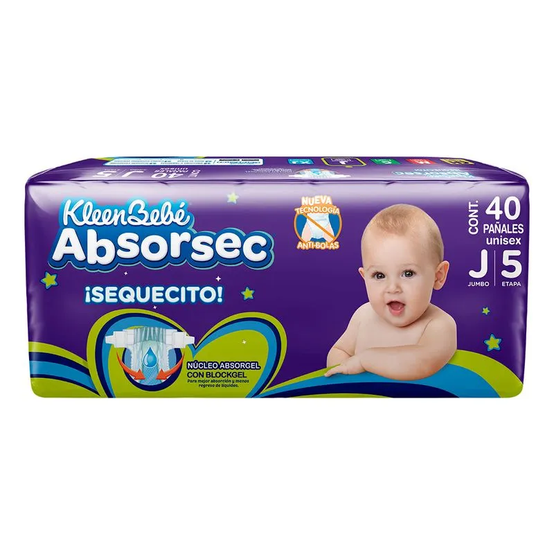 Pañal Absorsec ExGde 5 Et