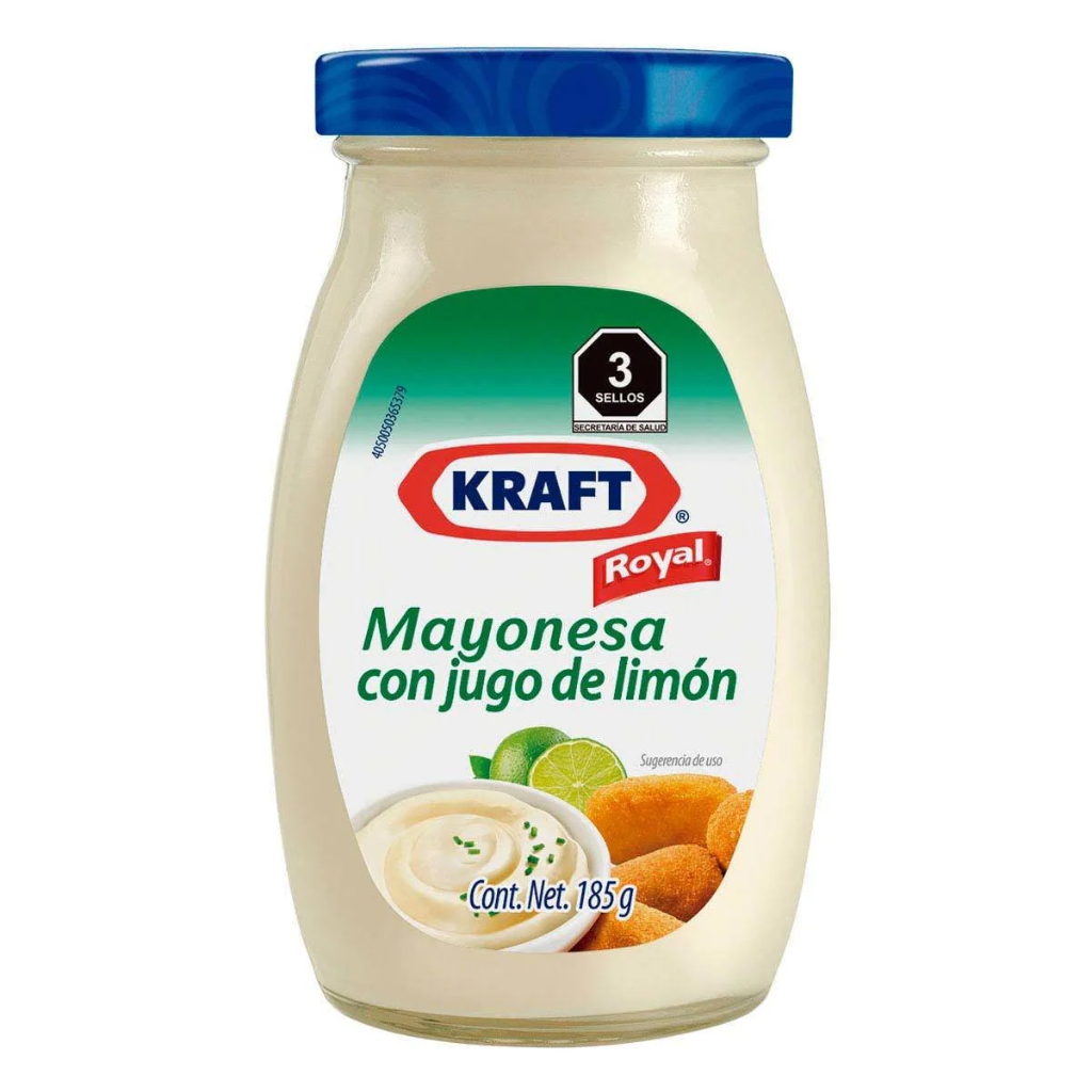 Mayonesa C/Limon Kraft 185g