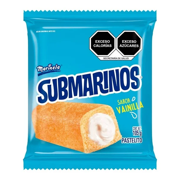 Submarinos Vainilla Marinela 105g