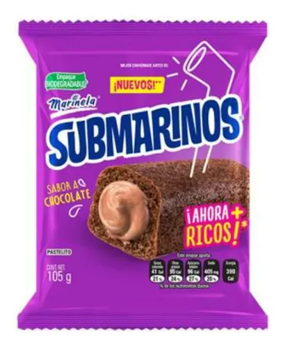 Submarinos Chocolate 105g