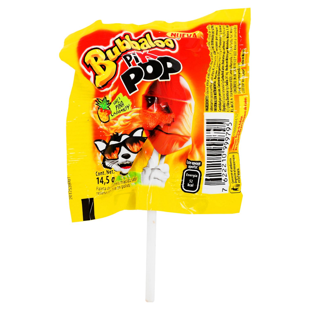 Paleta Bubbaloo Pinkpop Piña 14.5g
