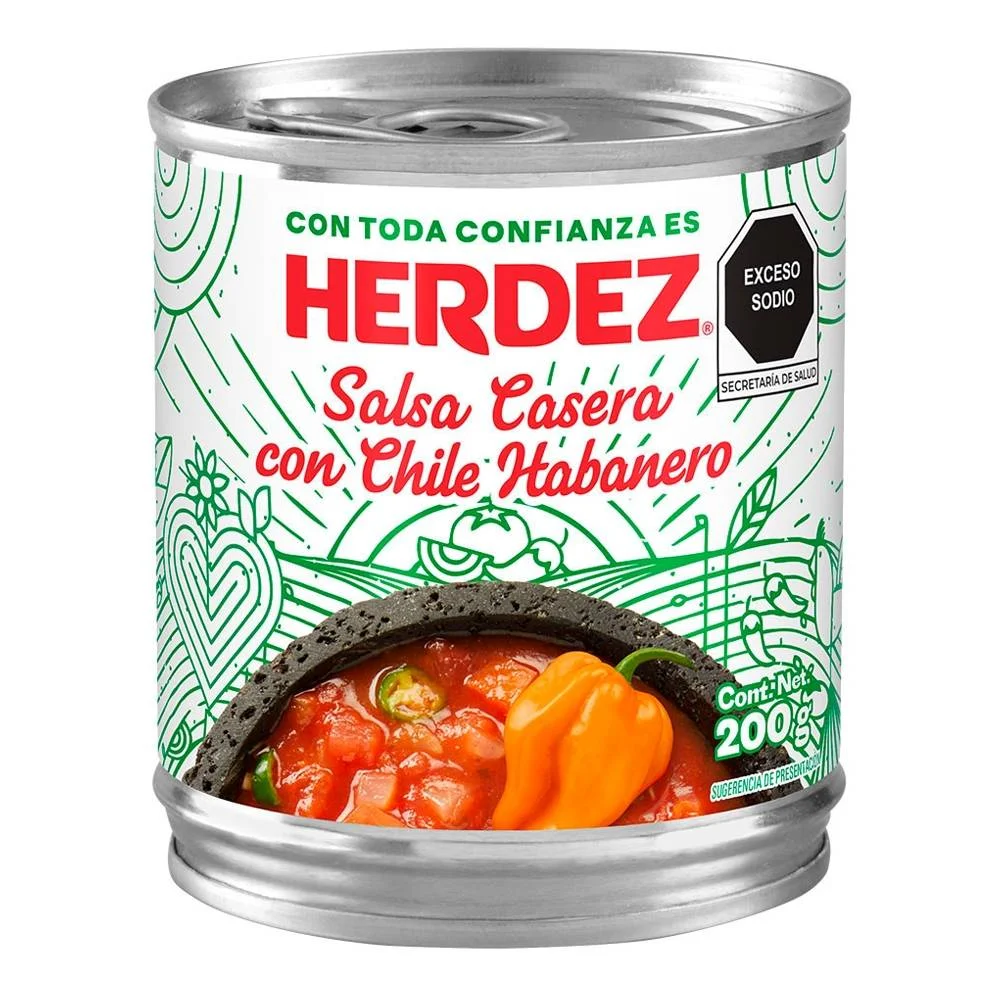 Salsa Casera Habanero Herdez 200gr
