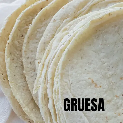 [507021] Tortilla Blanca Gruesa 1/2