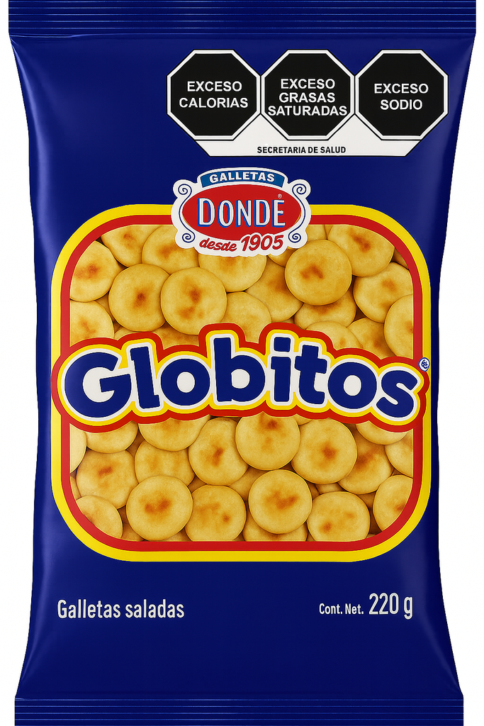 [610007] Galletas Globitos Donde 220 g