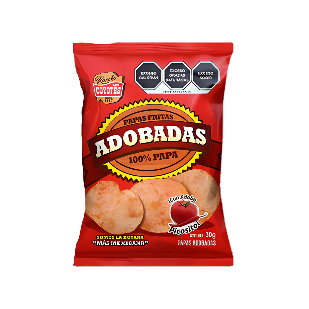 Papas Adobadas Coyotes 55gr