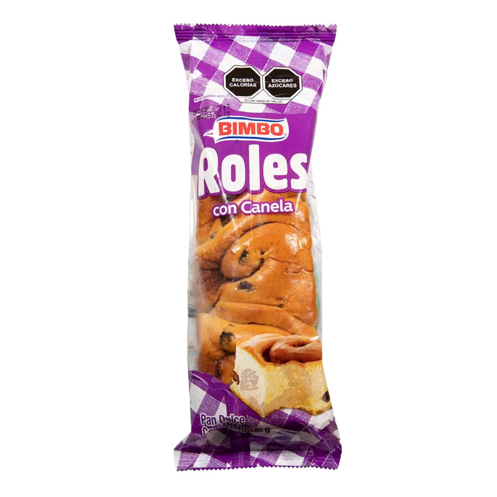 Roles Con Canela Bimbo 180gr