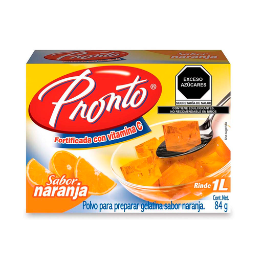 Gelatina Naranja Pronto 84g