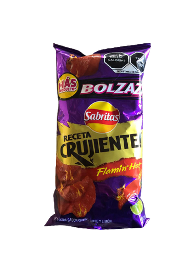 [629051] Papas Crujiente FlaminHot Sabritas Bolz 75g